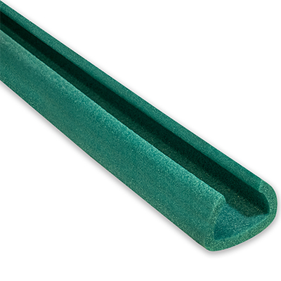 160 Metres (80 Strips) Of 'U-Channel' Foam Edge Guards Protectors 35-45mm x 2M Lengths - Jiffy Ocean Green U45